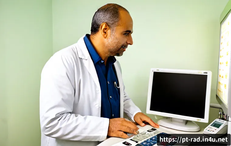 갑상선암 방사선 치료 비용 - Photorealistic Brazilian healthcare consultation, middle-aged patient in casual modern clothing spea...